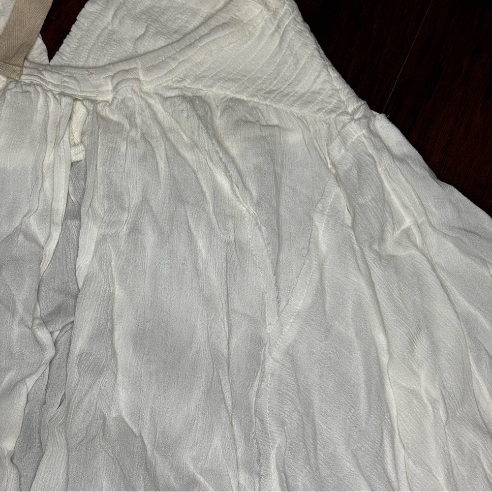 FREE PEOPLE Vacation Vibes Tunic White/Ivory Halter Top Large NWT - Picture 6 of 16